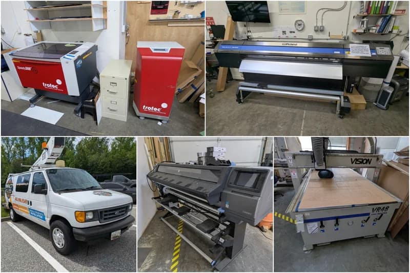 Sign Shop and Digital Print Studio Liquidation